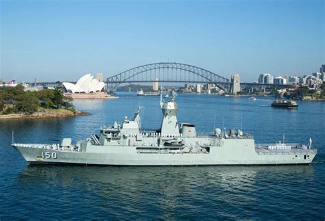 Hmas Anzac Hosts Commander Australian Fleet Royal Australian Navy