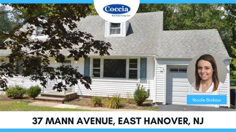 Home For Sale 37 Mann Avenue East Hanover Nj Morris County