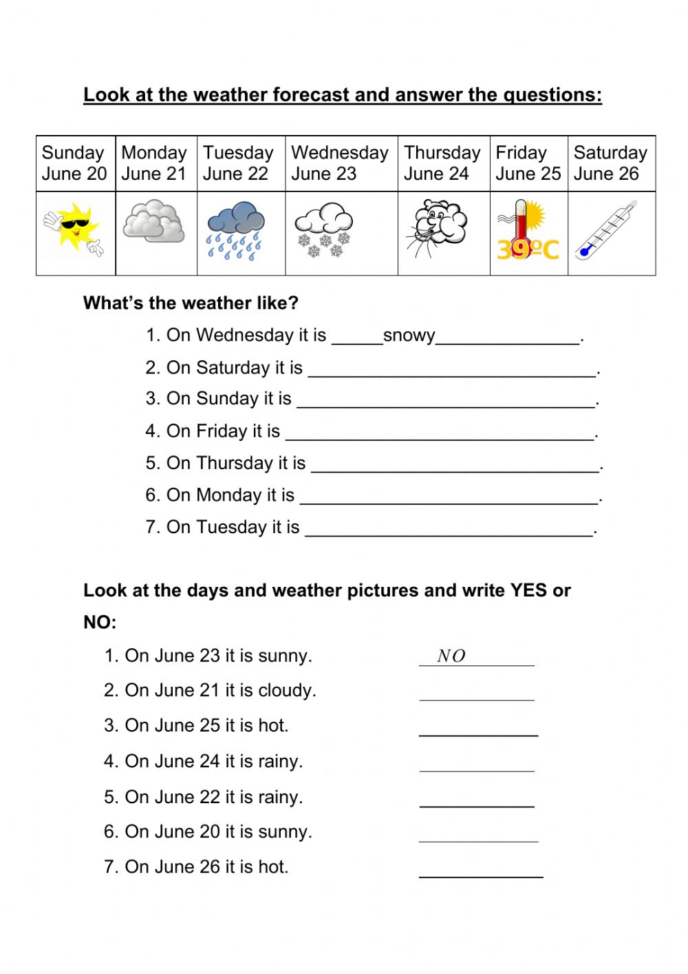 How Amp 39 S The Weather Today Weather Worksheet By The Educational Penguin