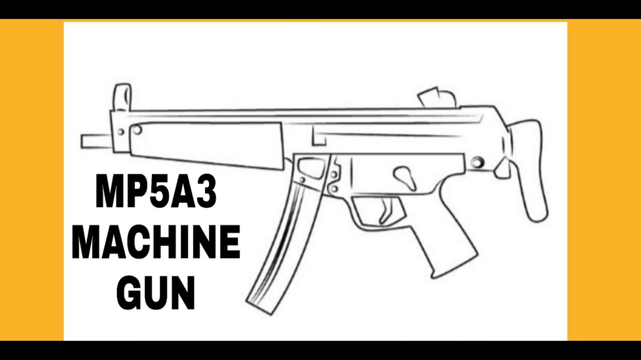 How To Draw A Machine Gun In Ww1