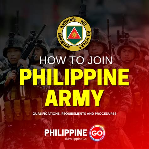 How To Join Philippine Army Requirements And Procedure