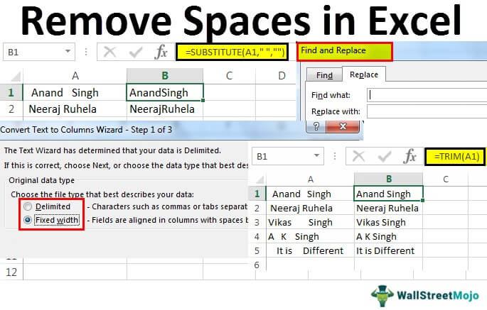 How To Remove Extra Spaces In Excel 4 Methods Exceldemy