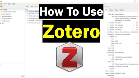 How To Use Zotero