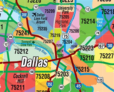 Interactive Zip Code Map Dallas