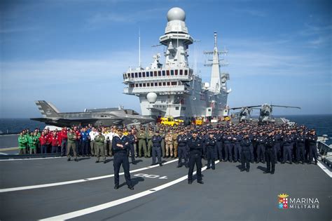 Italian Aircraft Carrier Its Cavour Arrives In Virginia For F 35B