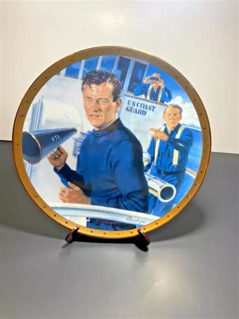 John Wayne Amp Quot Symbol Of The Us Coast Guard Amp Quot Franklin Mint Collector Plate 4705060570