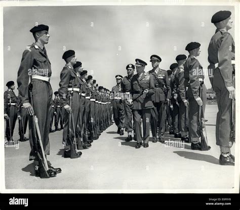 Jun 14 1957 Passing Out Parade Of The Mons Officer Cadet School Inspection By Monty Field