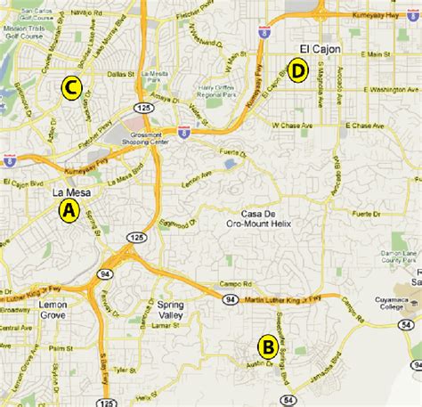 La Mesa Ca Zip Code