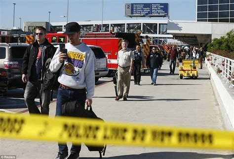 Lax Terminal Evacuated Following Shots Fired At Airport Daily Mail Online