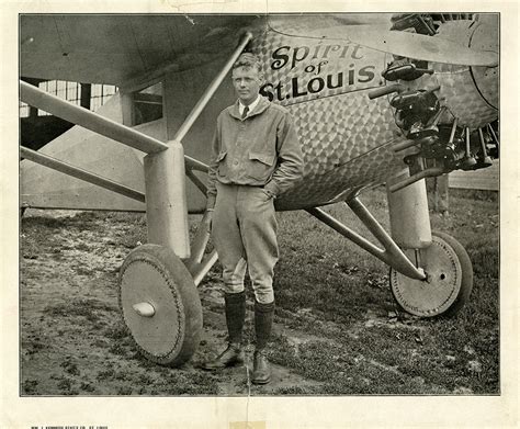 Lindbergh With The Spirit Of St Louis Time And Navigation