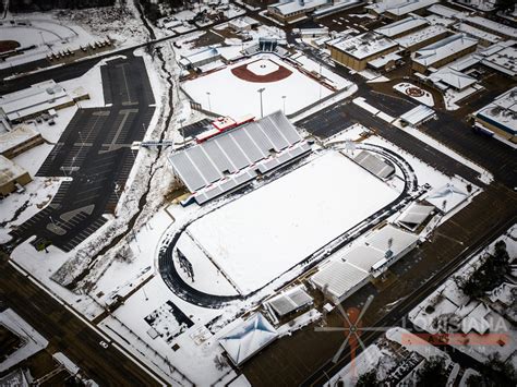 Louisiana Helicam Llc Aerial Photography And Video Company West Monroe High School Snow Day