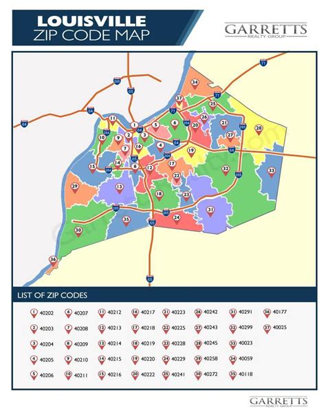 Louisville Ky Zip Code Map Printable