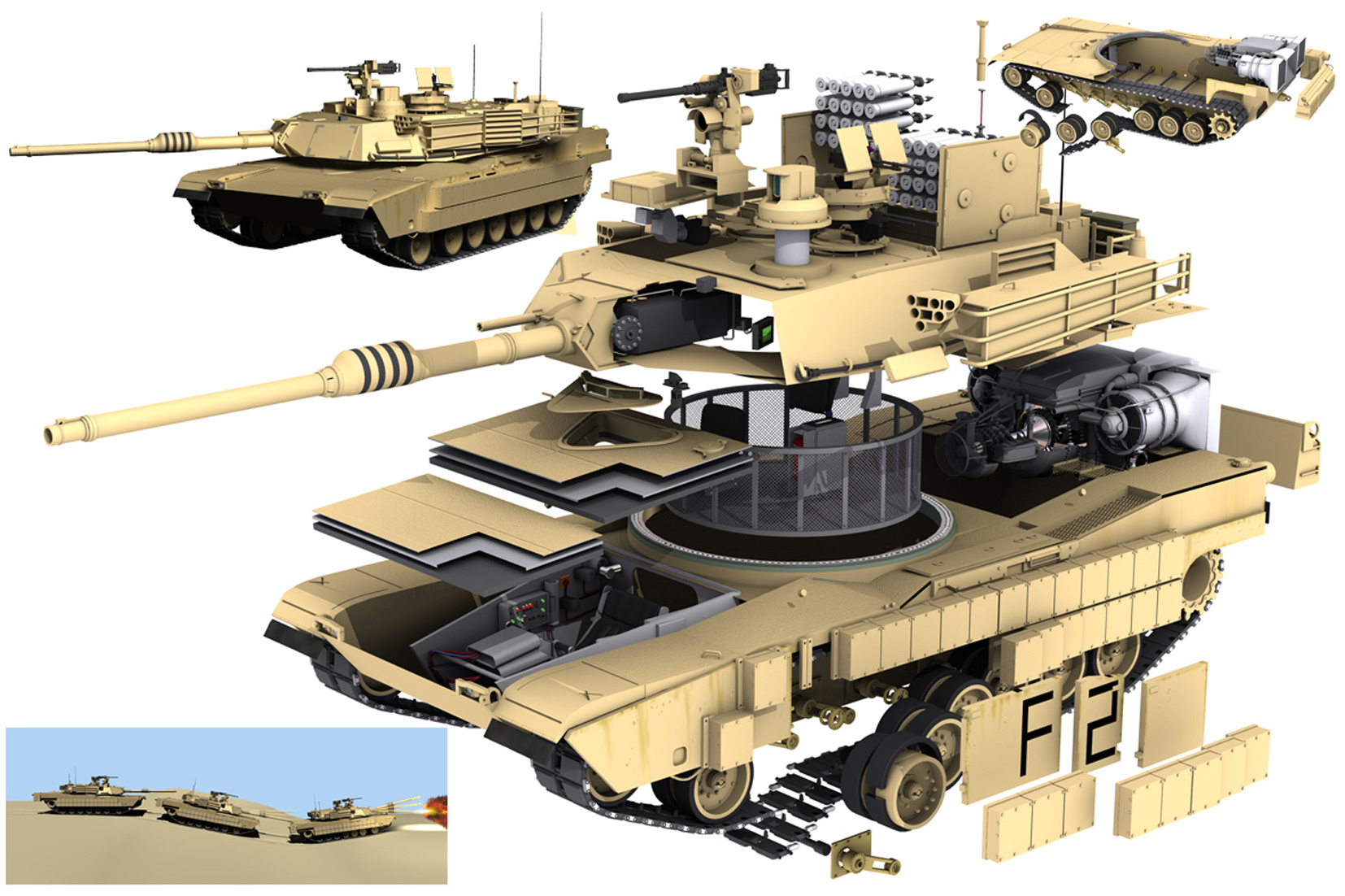 M1 Abrams Tank Armor