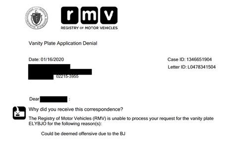 Ma Rmv Plate Cancellation