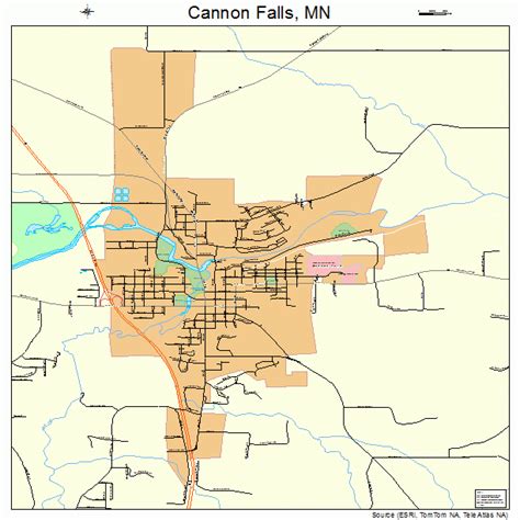 Map Of Cannon Falls City