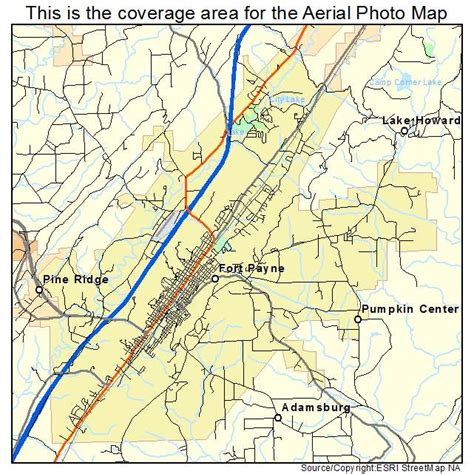 Map Of Fort Payne Al Alabama