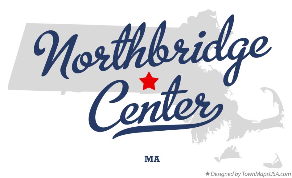 Map Of Northbridge Center Ma Massachusetts