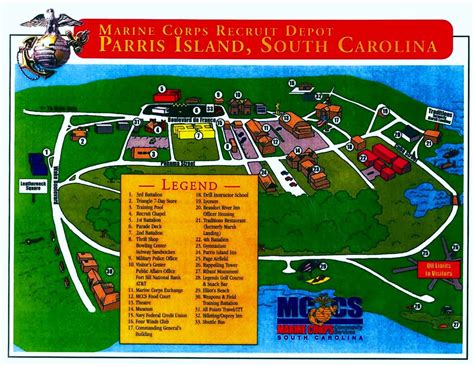 Map Of Parris Island Marine Base