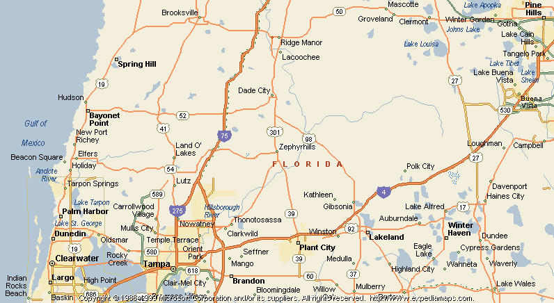 Map Of Zephyrhills Florida As Of November 2024 Streets Landmarks And