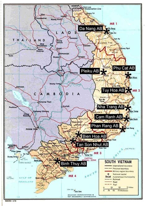 Maps Of Vietnam War Air Force Bases