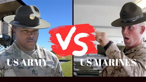 Marine Corps Drill Instructors Vs Army Drill Sgts Marine Reacts Youtube