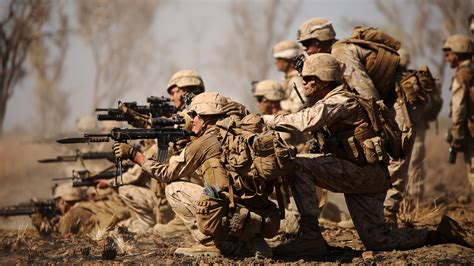 Marine Corps Infantry In Combat