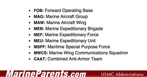 Marine Corps Pace Acronym