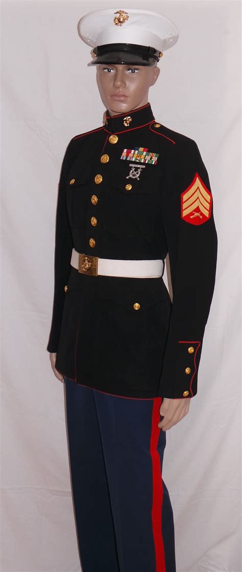 Marines Model The United States Marine Corps Dress Blue And Service