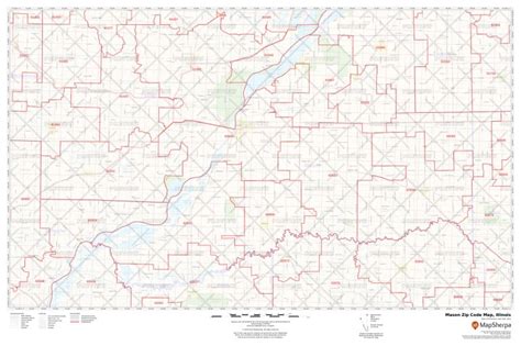 Mason Zip Code Map Illinois Mason County Zip Codes