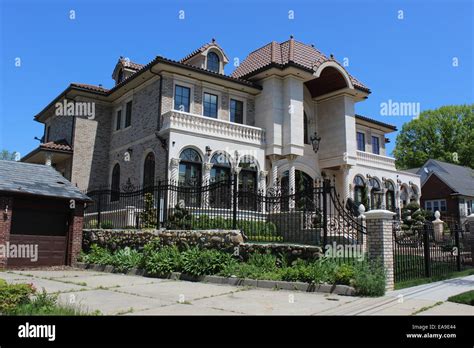 Mcmansion Jamaica Estates Queens New York Stock Photo Royalty Free