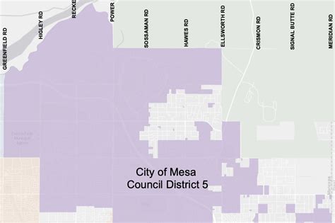 Mesa Police District Map