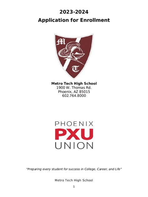 Metro Tech High School Transcript Requestphoenix Az Doc Template