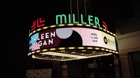 Miller Theater Marquee Lighting Youtube