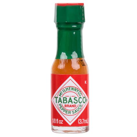 Mini Tabasco Bottles 125 Oz Bottles 144 Case