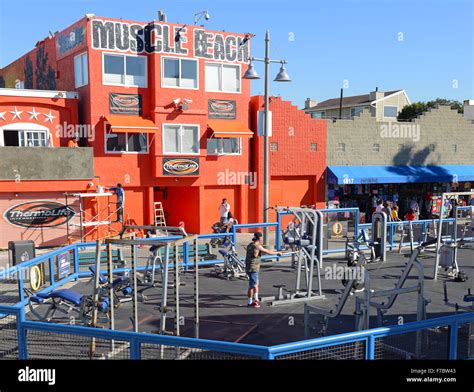 Muscle Beach Venice California Stock Photo Alamy