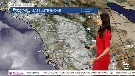 Natalie S Forecast Wind Speeds Deep Marine Layer Continues Impacting