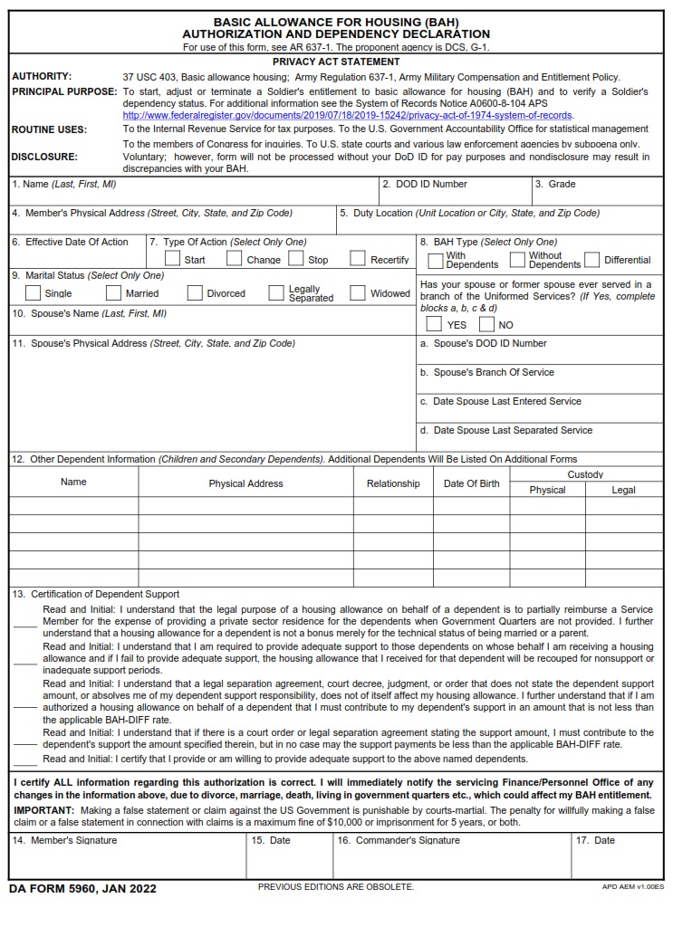 Navy Basic Allowance For Housing