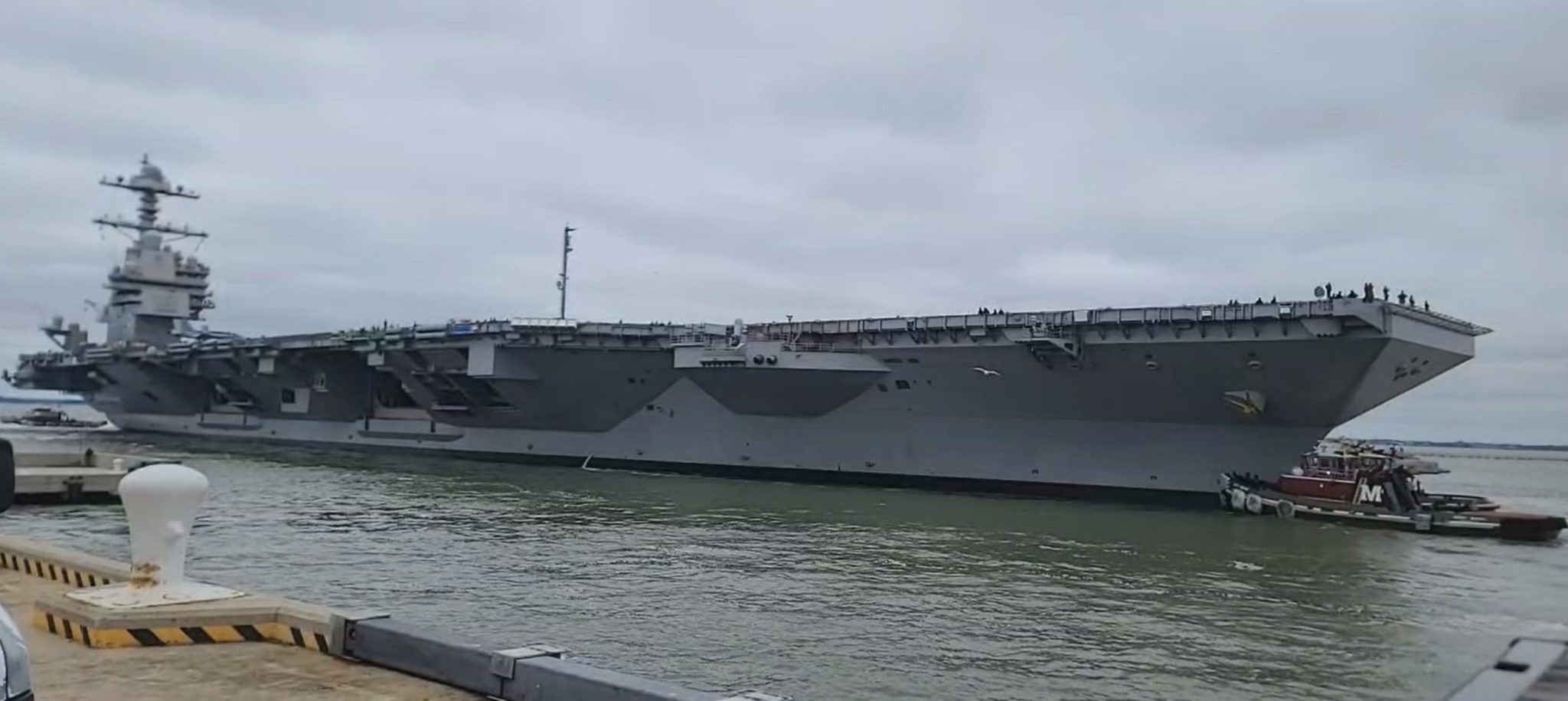 Navy S New 13 Billion Aircraft Carrier Deploys From Norfolk