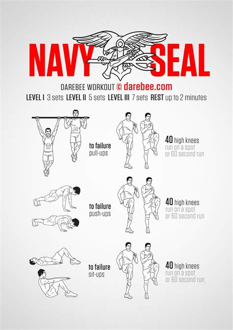 Navy Seal Workout Exerc Cios De Treino Guia De Treino Exerc Cio F Sico