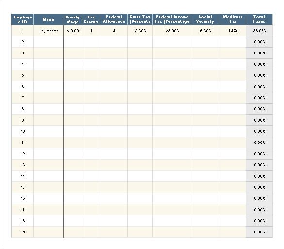 Net Salary Calculator Templates 13 Free Docs Xlsx Pdf Formats