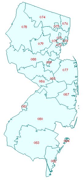 New Jersey 3 Digit Zip Code Map Images And Photos Finder