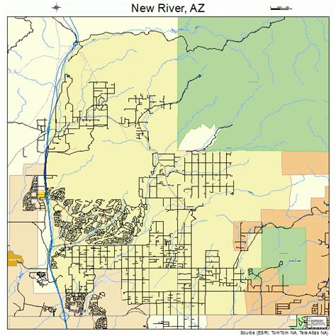 New River Arizona Street Map 0449360