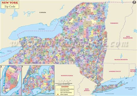 New York State Zip Code Map