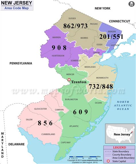 Nj State Map With Zip Codes Aeblogging