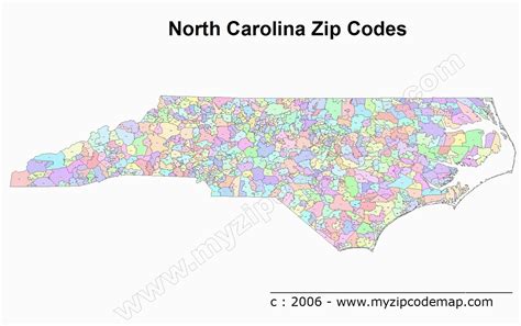 North Carolina Zip Codes Map Secretmuseum