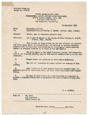 Original Wwii Us Marine Corps Aviation Duty Orders Ebay