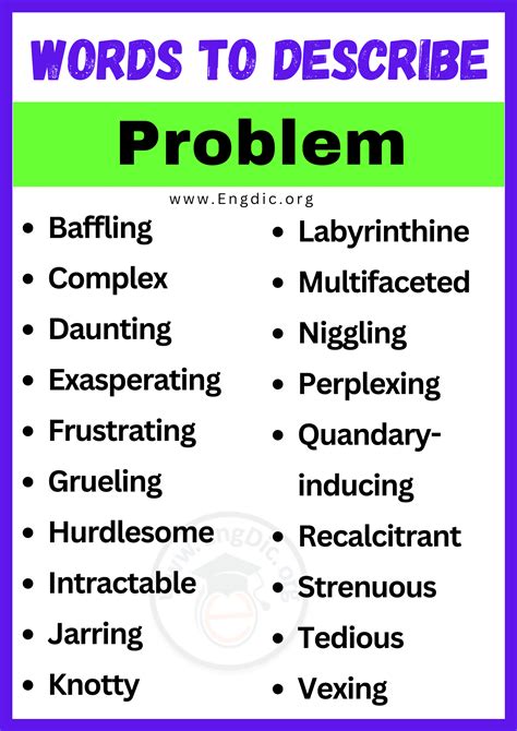 Other Words For Problem: The Ultimate Guide To Describing Issues