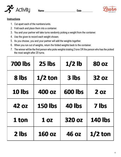 Ounces Pounds Tons Conversion Chart