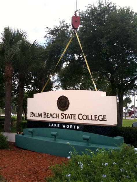 Palm Beach State College Sign Installation Flickr Photo Sharing