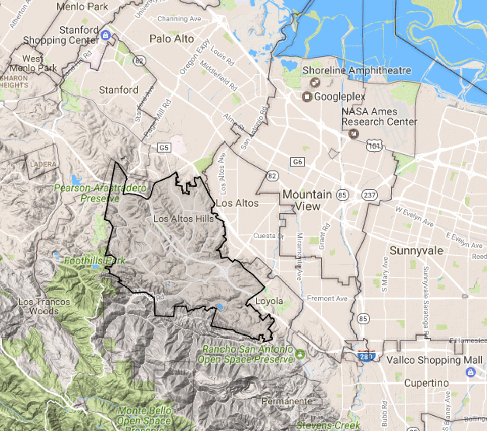 Palo Alto Zip Code Map Maps For You